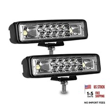 Led Pods Light Bar - nicerpro Slim 60W 10000Lm 12V/24V Driving Fog Light 6 Inch