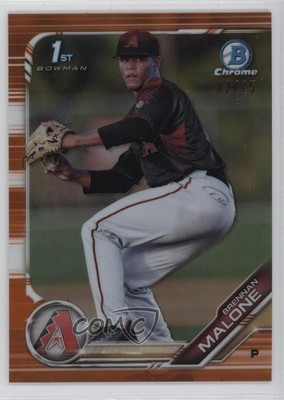 2019 Bowman Draft Chrome Orange Refractor 2/25 Brennan Malone #BDC-165 7eo