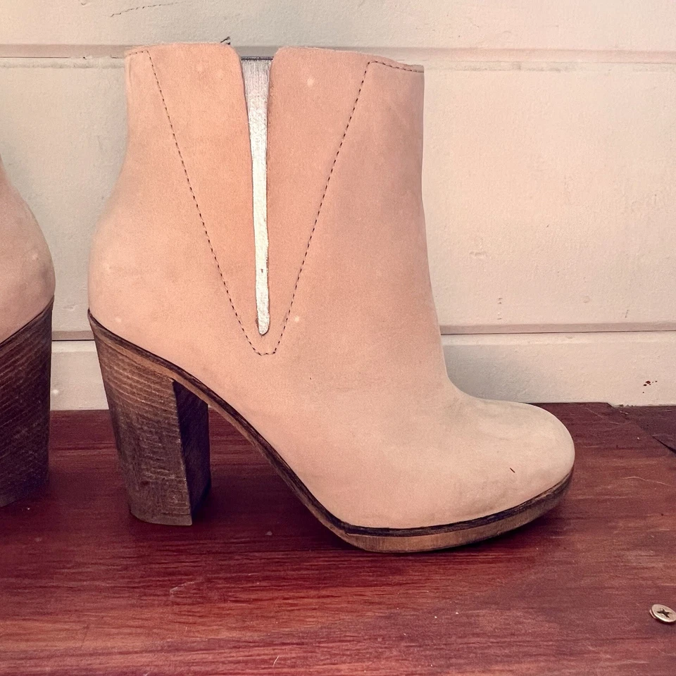 Ботинки на лодыжку Maison Margiela MM6 желтовато-коричневые замшевые 37 1/2 - Изображение 2 из 4