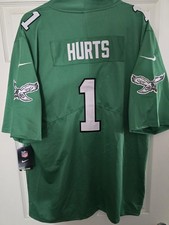 Nike Men's Philadelphia Eagles Kelly Green Jalen Hurts On Field Jersey Size 2XL