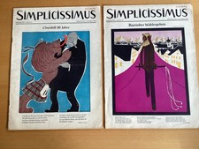 Simplicissimus satirische Zeitungen 1954 Nr. 2,9,10 und 1956 Nr.41