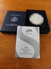 2007-W 1 oz Unc, Burnished Silver American Eagle OGP