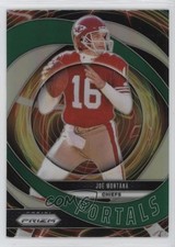 2024 Panini Prizm Portals Green Prizm Joe Montana #1 HOF 10y3
