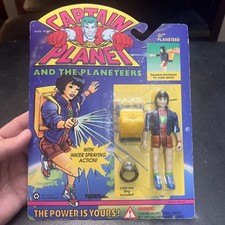Tiger Toys Captain Planet GI Planeteer Action Figure W/ Ring 1991 New On Card