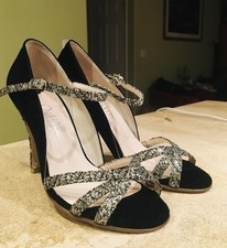 New Odile Black Tango Shoes 37 US size 6  -7