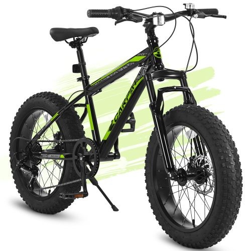20" Mountain Kids Bike 7-Speed Disc Brakes Front Suspension 