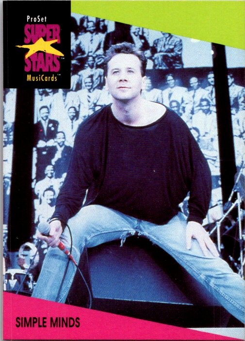 1991 Pro Set SuperStars MusiCards #94 Simple Minds
