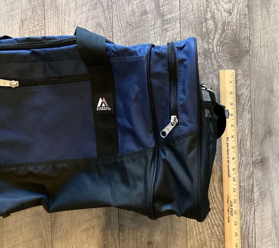 Bolsa de viagem Everest preta marinha - Imagem 2 de 4