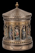 Veronese Schmuckdose - Griechisches Pantheon mit Tierkreis - Box - H 16 cm