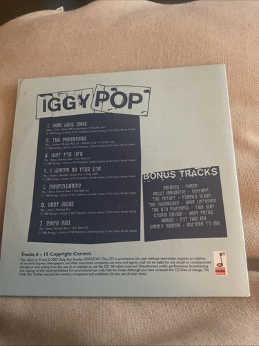 Iggy Pop - The Best Of - Daily Star - CD Card Promo Album - Picture 2 of 2