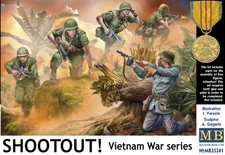1/35 Vietnam War Shootout US Army Soldiers 4  Vietnamese Soldier