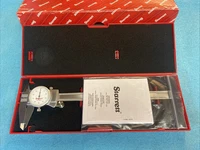 Starrett 3202-8 8" inch Dial Caliper - White with The Case