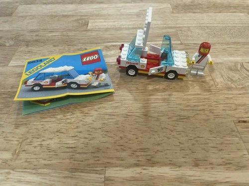 VTG 1986 LEGO 6634 Shell Stock Race Car Minifig Instructions Racing