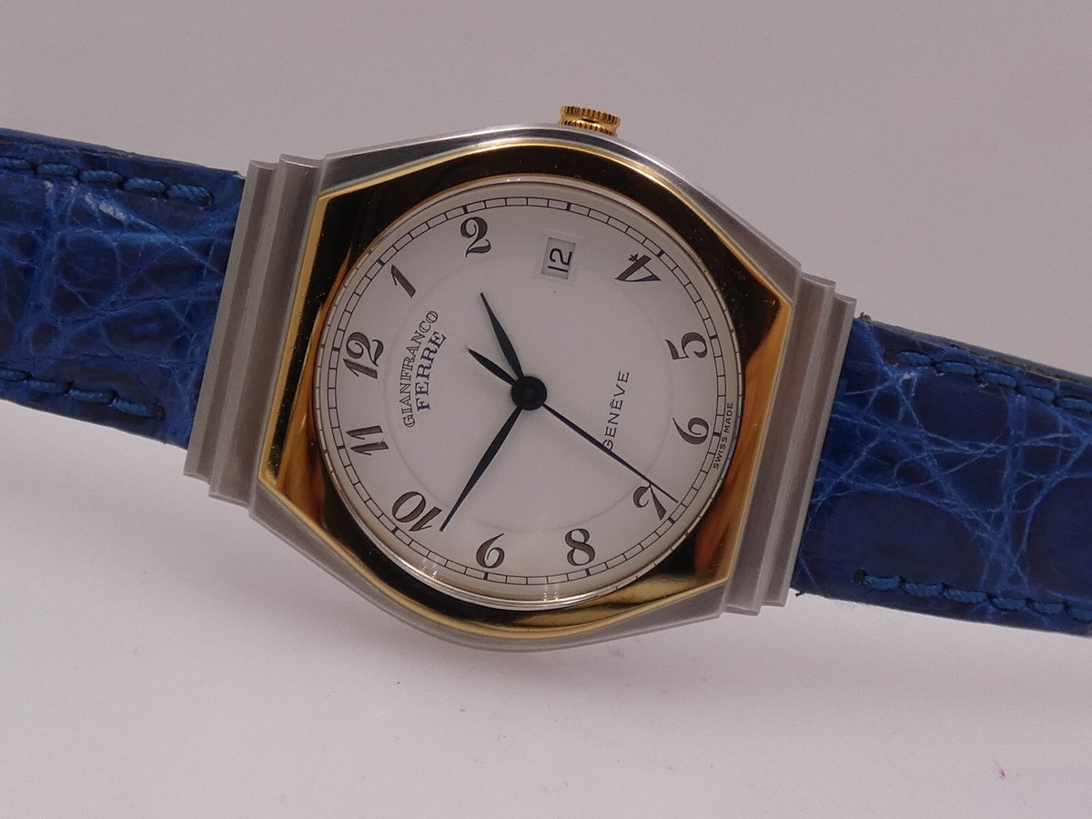 GIANFRANCO FERRE' DUAL TONE STEEL & 18KT G.F. SWISS MADE YEARS