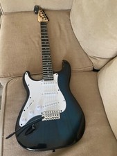 Lyx Pro Left Handed Electric Guitar,blue Color