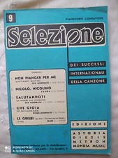 SELEZIONE DEI SUCCESSI INTERNAZIONALE DELLA CANZONE N° 9 - 5 SPARTITI AA.VV.