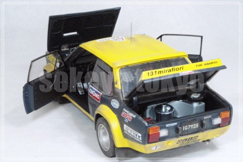 Kyosho Mini Car 1/18 Fiat 131 Abalt Rally Anello Meteo Personalizzato Modello 1977 Rally - Foto 9 di 11