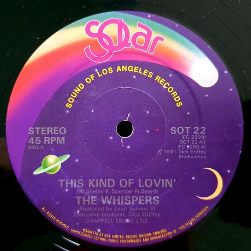 The Whispers - This Kind Of Lovin' - Ex Condition 1981 12"