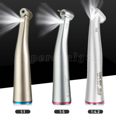 NSK Style Dental 1:1 1:5 1:4.2 LED Fiber Optic Contra Angle Handpiece Inner SA