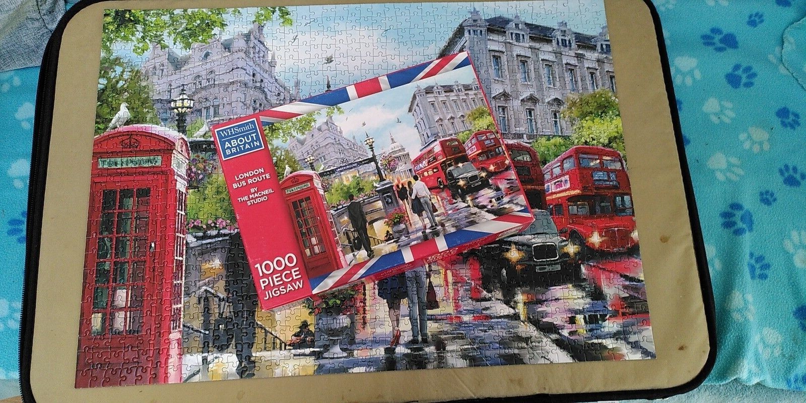 WH Smith Jigsaw About Britain 1000pc 'London Bus Route' Complete eBay