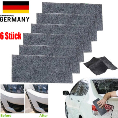 6 Stück Nano Sparkle Tuch Auto Kratzer  ,Car Scratch Cloth,Entfernen Ent