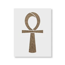 Ankh Stencil - Durable & Reusable Mylar Stencils