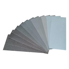 12Pack Sand Paper Grits for Wood Sanding, Wet Dry Sandpaper Sheets