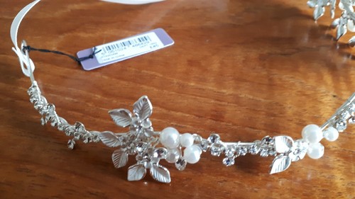 Debenhams (Jon Richard) Crystal Wedding bridal headpiece Headband - Picture 2 of 8