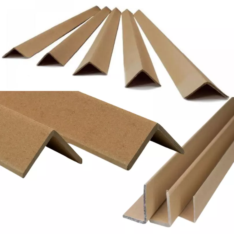 EDGE PROTECTORS (35x35mm L-Shape)(x1 metre) Cardboard Pallet Strips for  Shipping