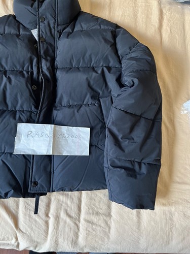 Abercrombie & Fitch Ultra Puffer Jacket Black Rain Coat Parka Workwear Bomber L - Picture 3 of 11