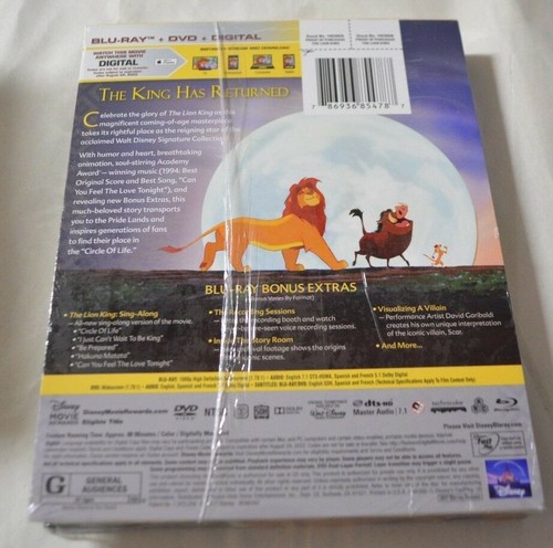 NEW DISNEY THE LION KING BLURAY DVD DIGITAL HD TARGET EXCLUSIVE DIGIBOOK FILMCEL - Picture 2 of 2