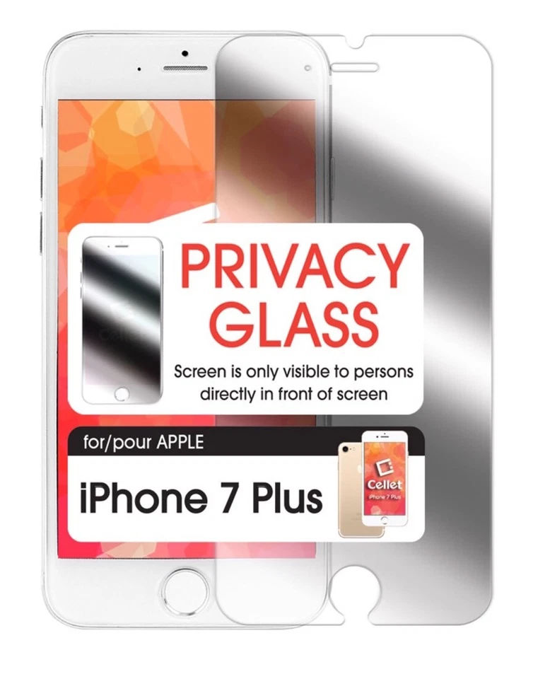 CELLET Tempered Glass Screen Protector, Apple iPhone 8/7/6S/6 Plus PRIVACY - Image 3 of 4