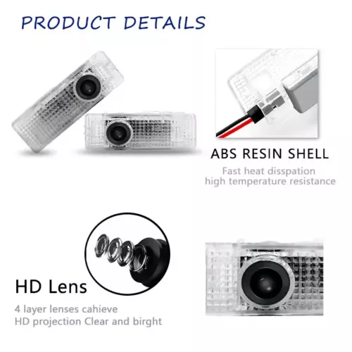 Car Door Projector Laser Led Lights Courtesy Puddle Shadow Lamp For B-M-W - Picture 6 of 11