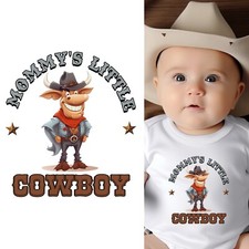 Baby Bodysuit - Mommy's Little Cowboy Short Sleeve Baby Clothes