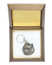 Norwich Terrier - Silver Plated Pendant With A Dog In A Decorative Box