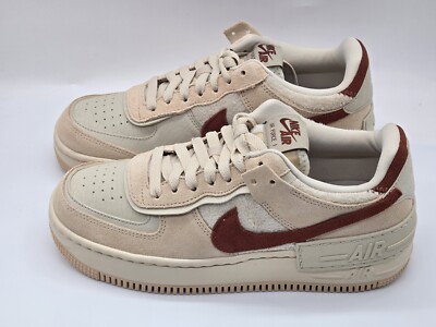 Nike Air Force 1 Shadow Women's Size 10 Beige Tan Red Sand
