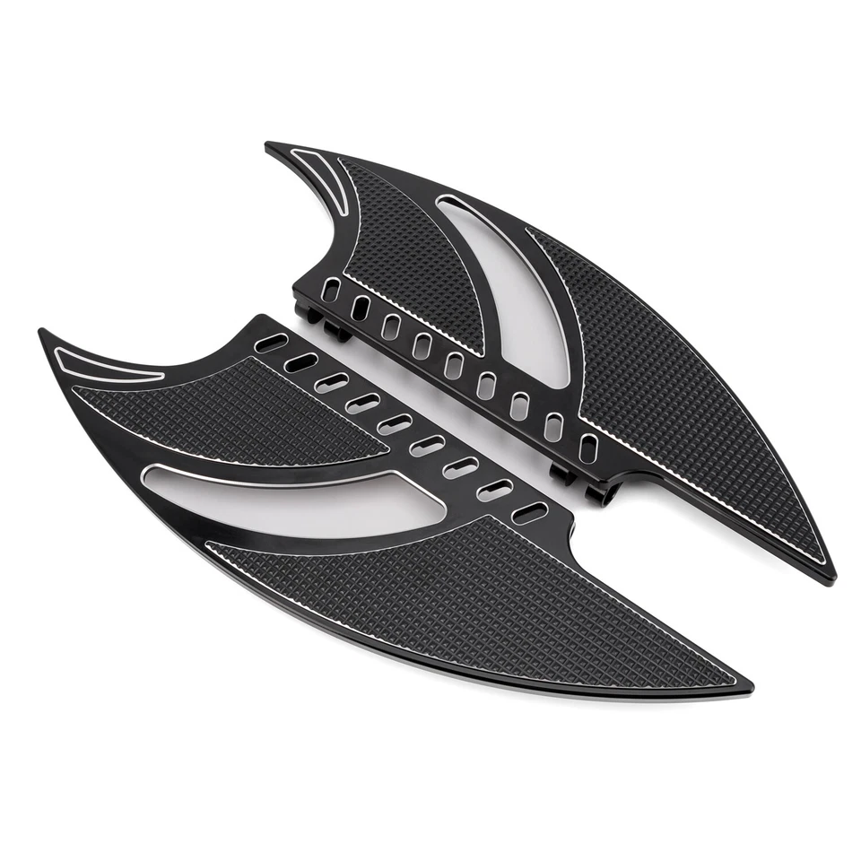 Estriberas de piso estiradas para conductor CNC para Harley Electra Road Glide Fatboy Foto 4 de 4