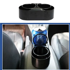 ABS Black Dual Hole Portable Drink Cup Holder Interior For Boat Car Truck SUV 