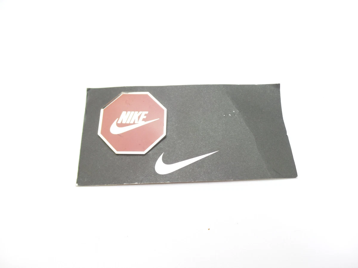 Red Octagon Nike Lapel Pin Logo Hat Swoosh 1 5 8 See Photos eBay