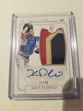 2015 National Treasures Kevin Plawecki RC #186 Autograph Patch Jersey 29/99 Mets