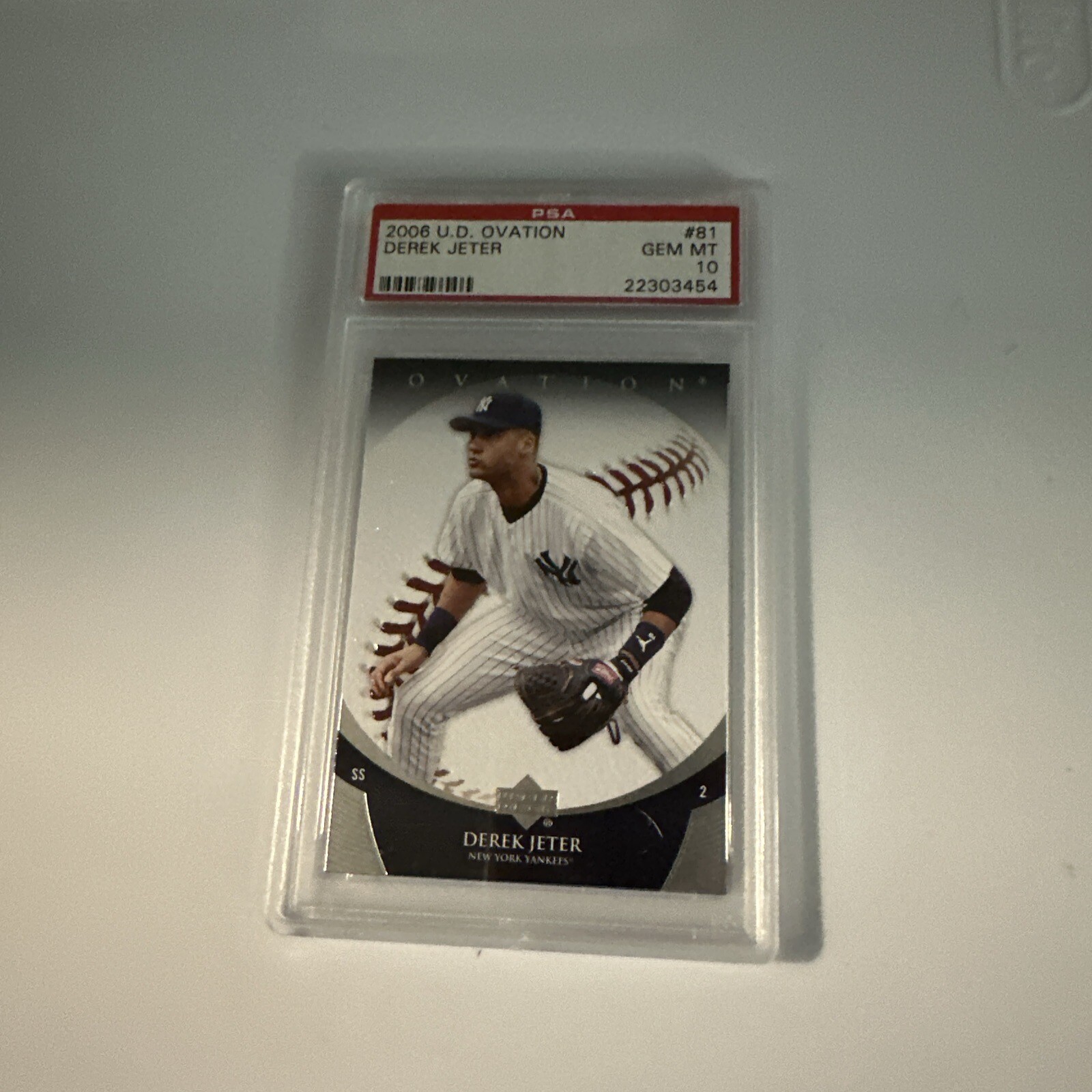2006 Upper Deck Ovation Derek Jeter#81 PSA 10 GEM MINT HOF New York Yankees view 6