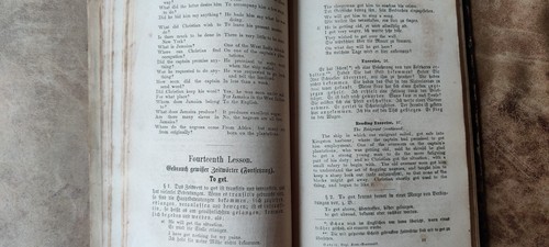 1883 Gaspey Englische Conversat-Grammatik zum Schul- und Privatunterricht First - Picture 12 of 16