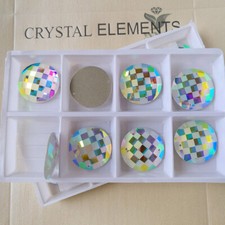 Matte Crystal AB Sew On Round Rhinestone Strass Stones 14,16,18,20,25mm Beads