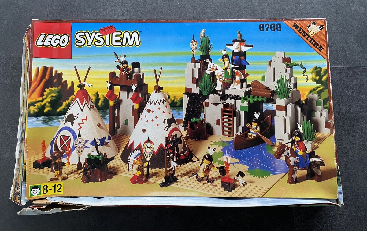 LEGO 6766 Indianerdorf Western Rapid River Village+ Anleitung+ 