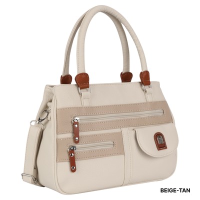 Damen Tasche Schultertasche Umhängetasche Crossover Bag Leder Optik Handtasche