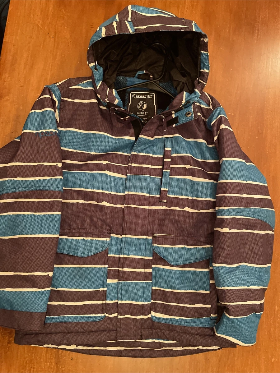 RIPZONE Core 5000MM FLEECE gef tterte Kapuze Ski Snowboarden Schneejacke Gr. Jug