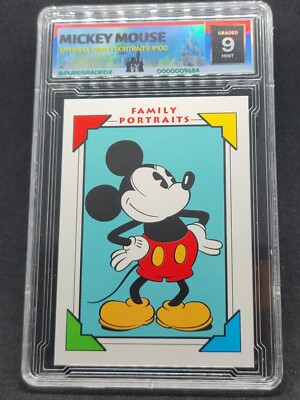 1991 IMPEL DISNEY COLLECTOR CARDS MICKEY #100 PGX 9 MINT MICKEY'S
