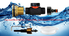 Easy-Install Water Butt Kit–1" Brass Fitting, Quick Connect & Drill Bit Included
