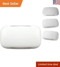 Two-Sound Elegant Door Chime with Modern White Finish - 9.7 x 6.7 Inches