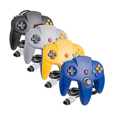 4x Retro 64-Bit N64 Controller Gamepad Joypad für Nintendo 64 N64 System Konsole